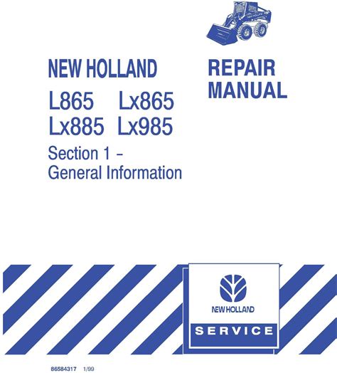 new holland lx885 owners manual